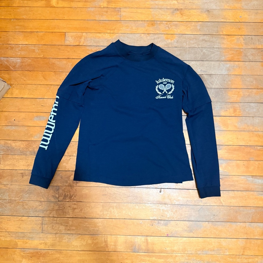 Lululemon Athletica Navy Long Sleeve Tee - Picture 4 of 6